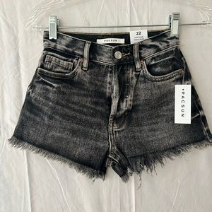 NWT PACSUN vintage high rise denim shorts, Size 22